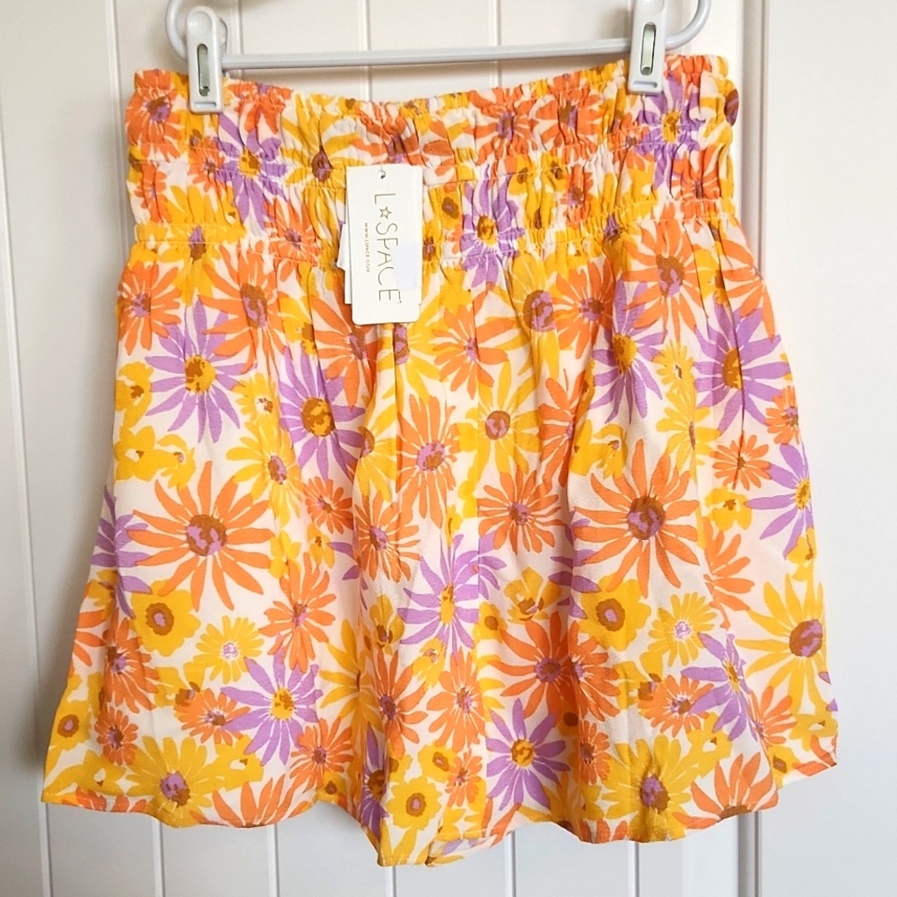 L Space Jax Oopsie Daisy Lined Skirt Size Medium NWT